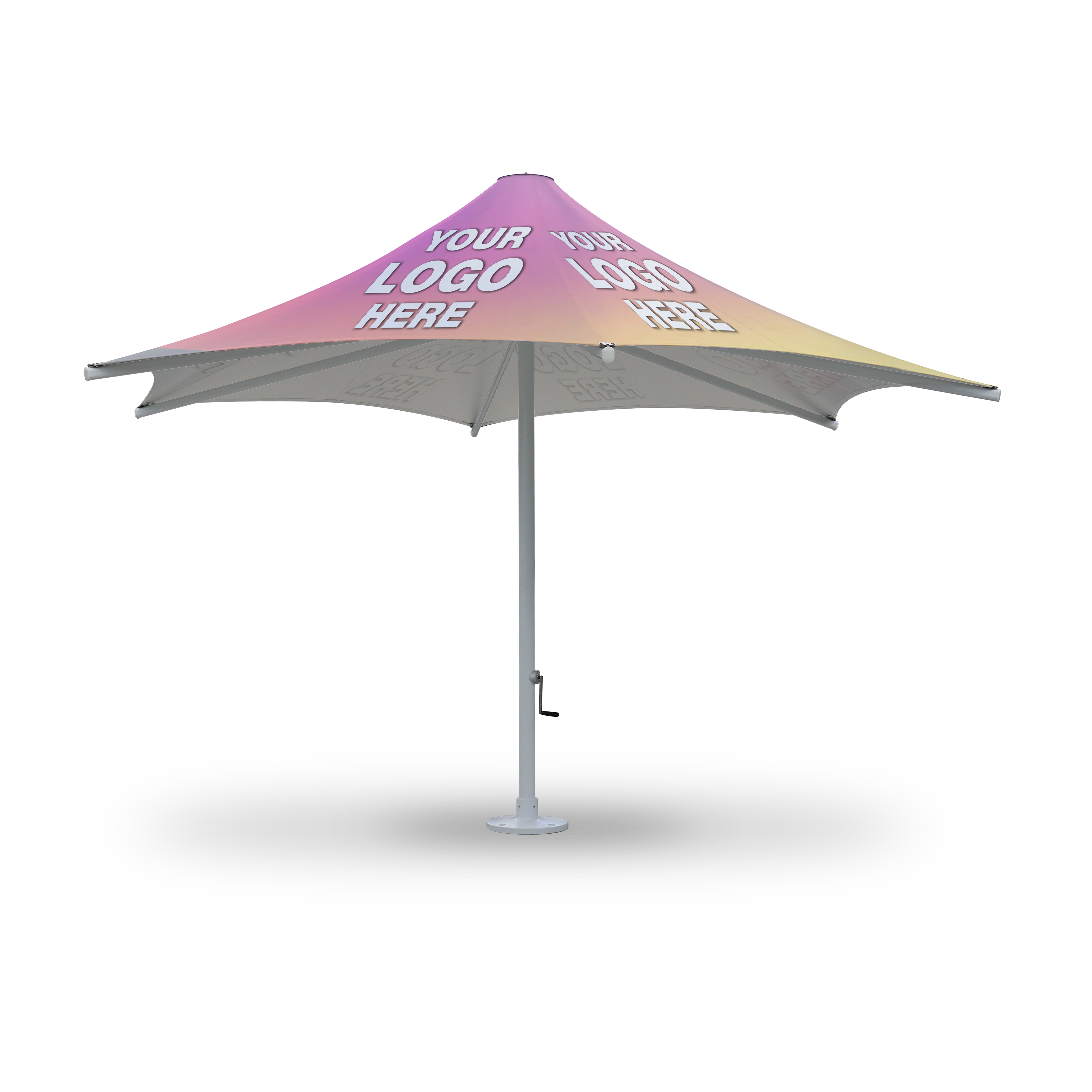5m Hex Custom 300 Series PVC | Umbrellas
