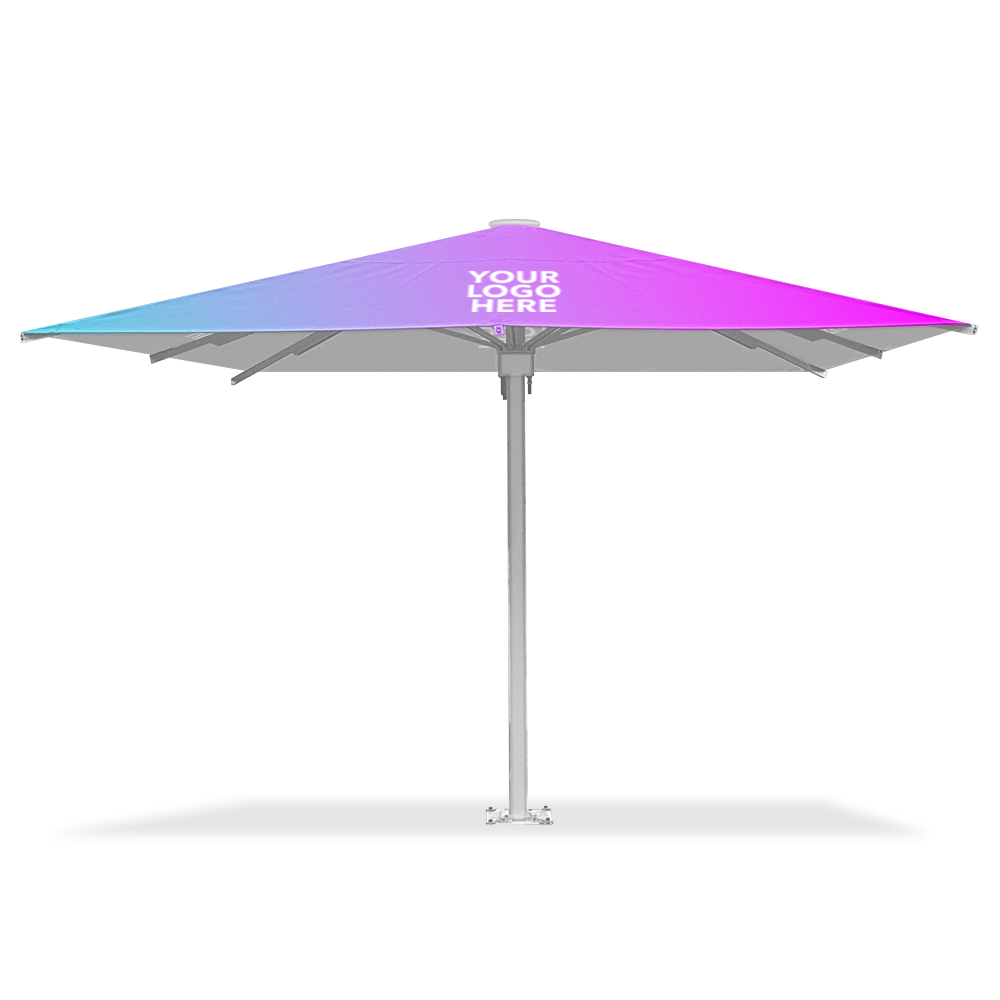 3m x 3m Custom Printed Spanish 100 Series Square | Umbrellas