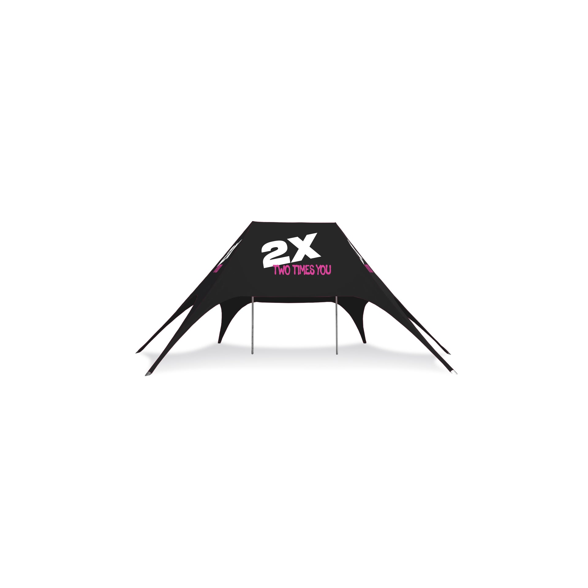 13.5m x 8.5m Double Pole Custom Star Shade | Star Tents