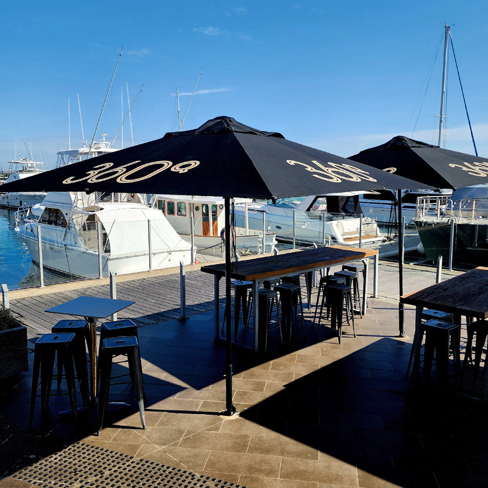 2.5m x 2.5m Custom Printed Saville Square | Umbrellas