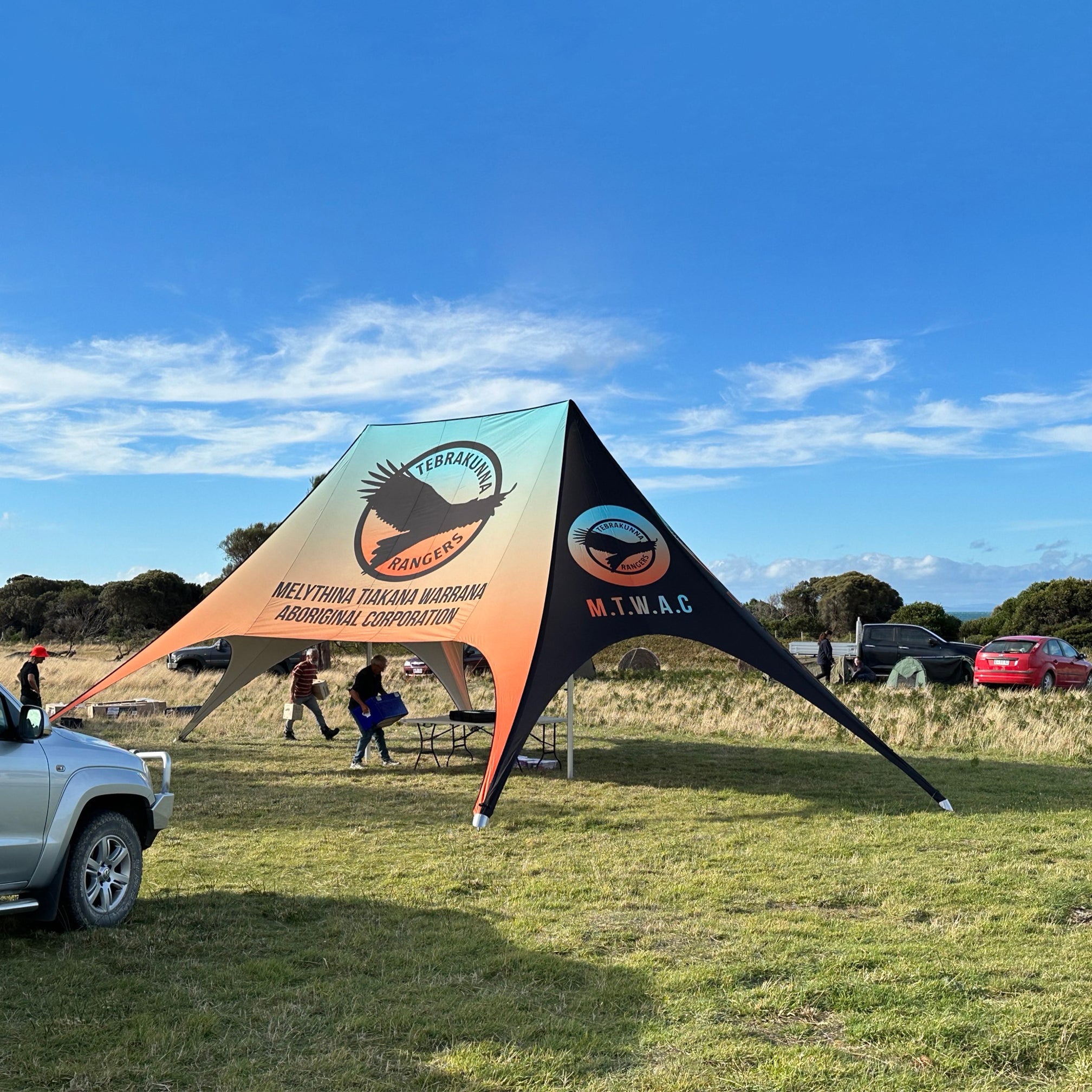 19m x 12m Double Pole Custom Star Shade | Star Tents