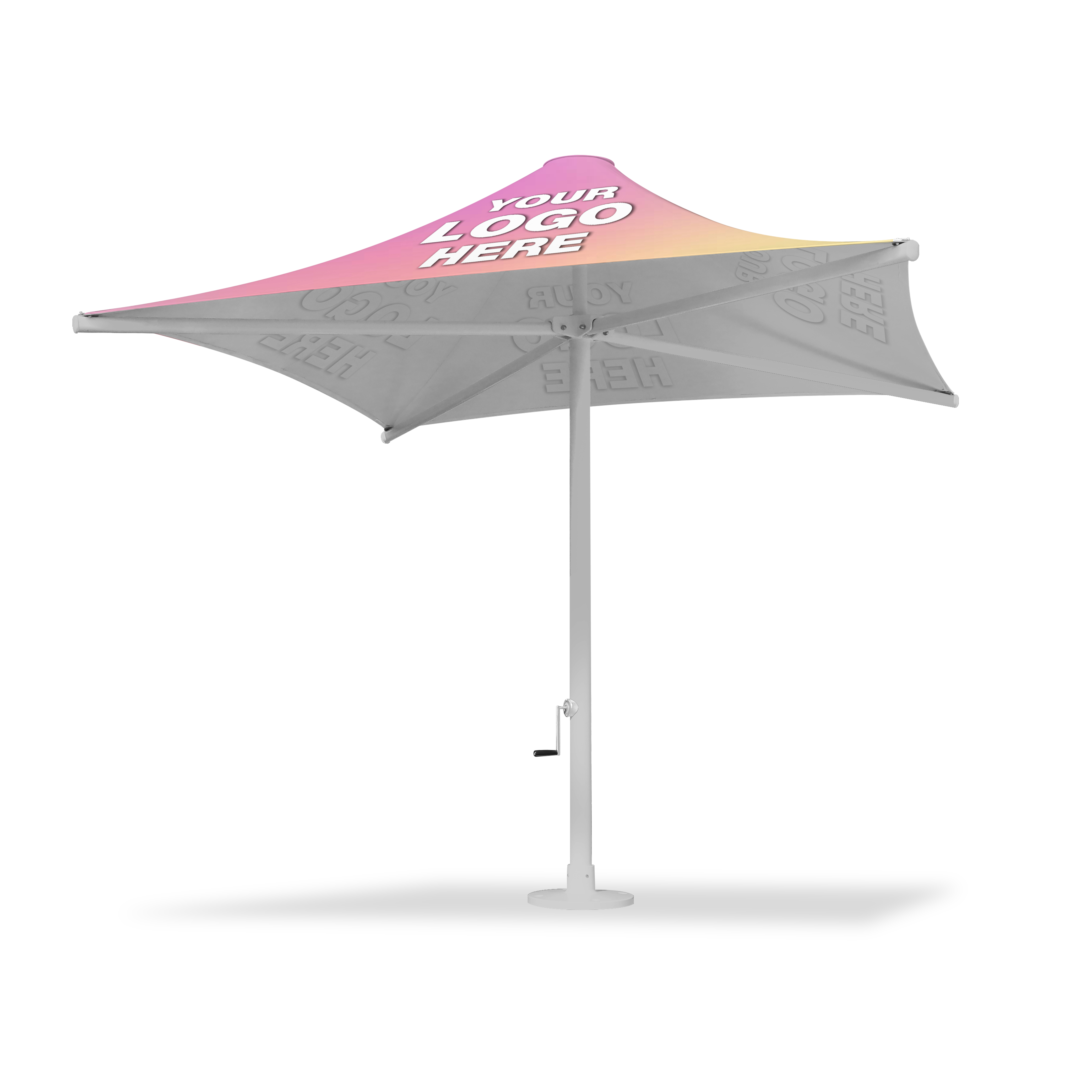 4m x 4m Custom 300 Series PVC | Umbrellas