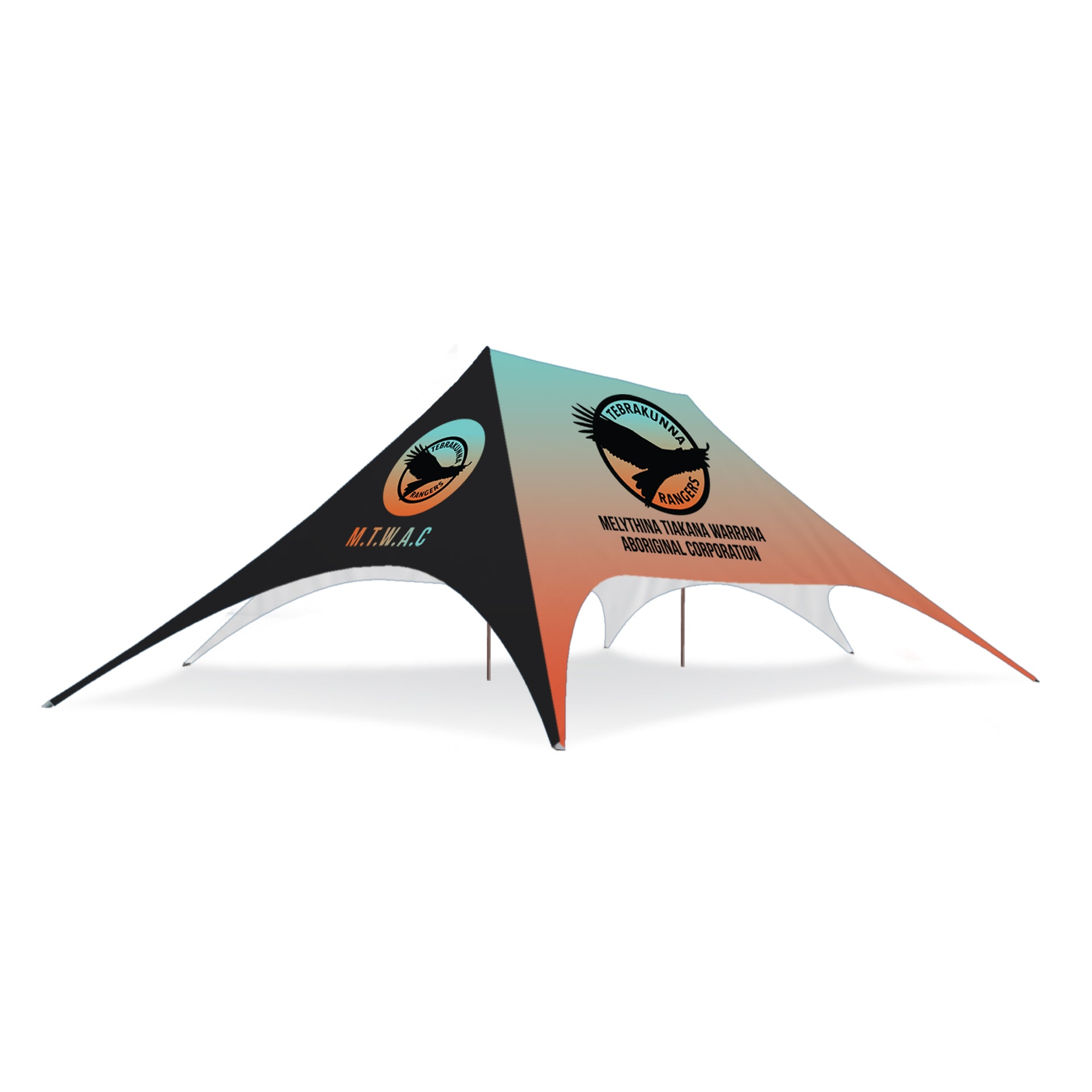 22m x 14m Double Pole Custom Star Shade | Star Tents