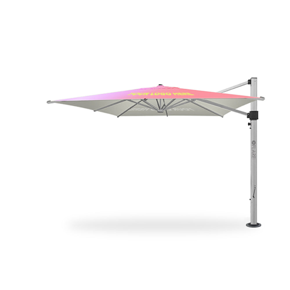 3.5m x 3.5m Custom Printed Cantilever Square | Umbrellas