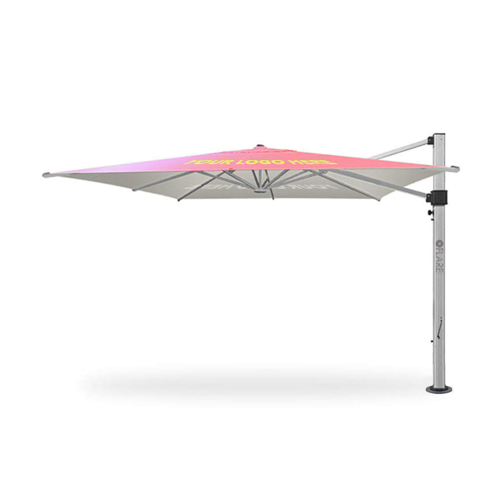 4m x 4m Custom Printed Cantilever Square | Umbrellas