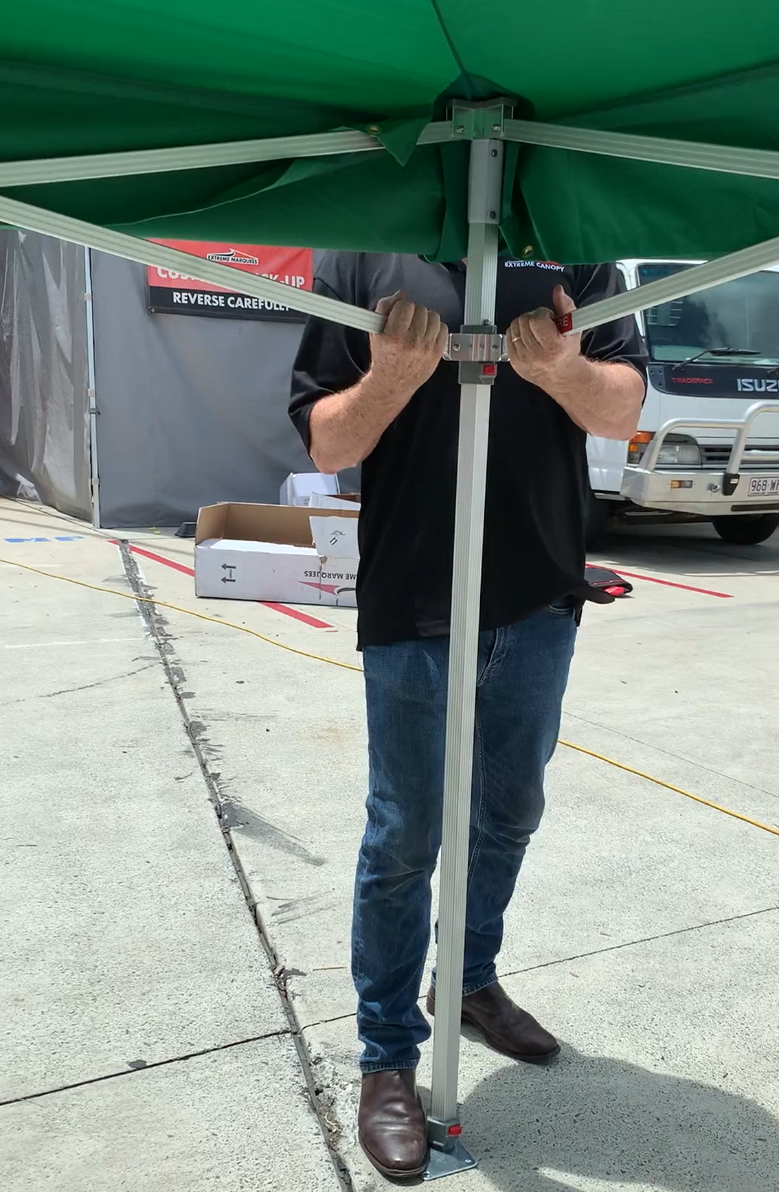 45mm Corner Leg - 156mm (3m x 3m & 3m x 4.5m) | X6 Velocity Spare Parts