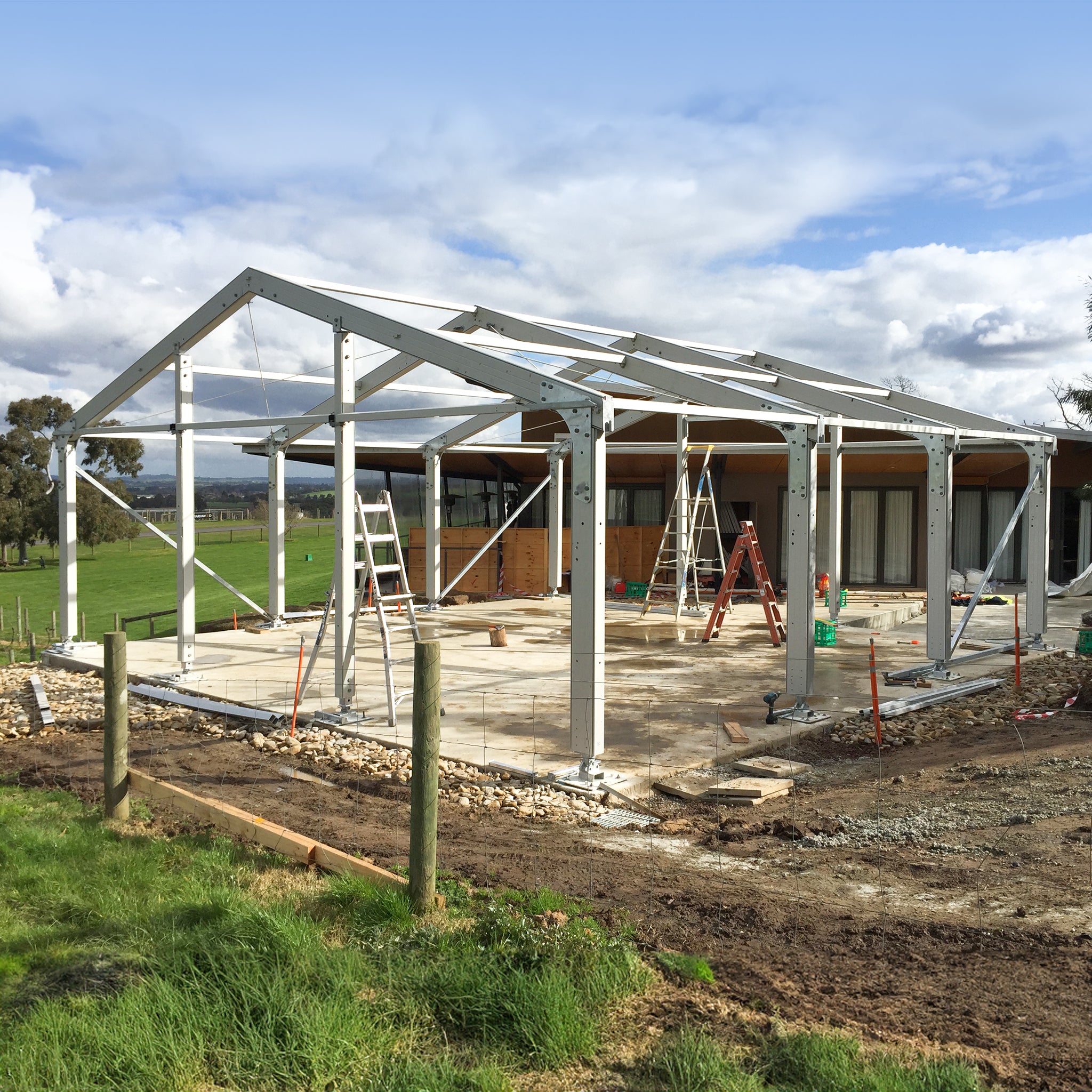 8m Wide (3m Bay) | Clear Span A Frame